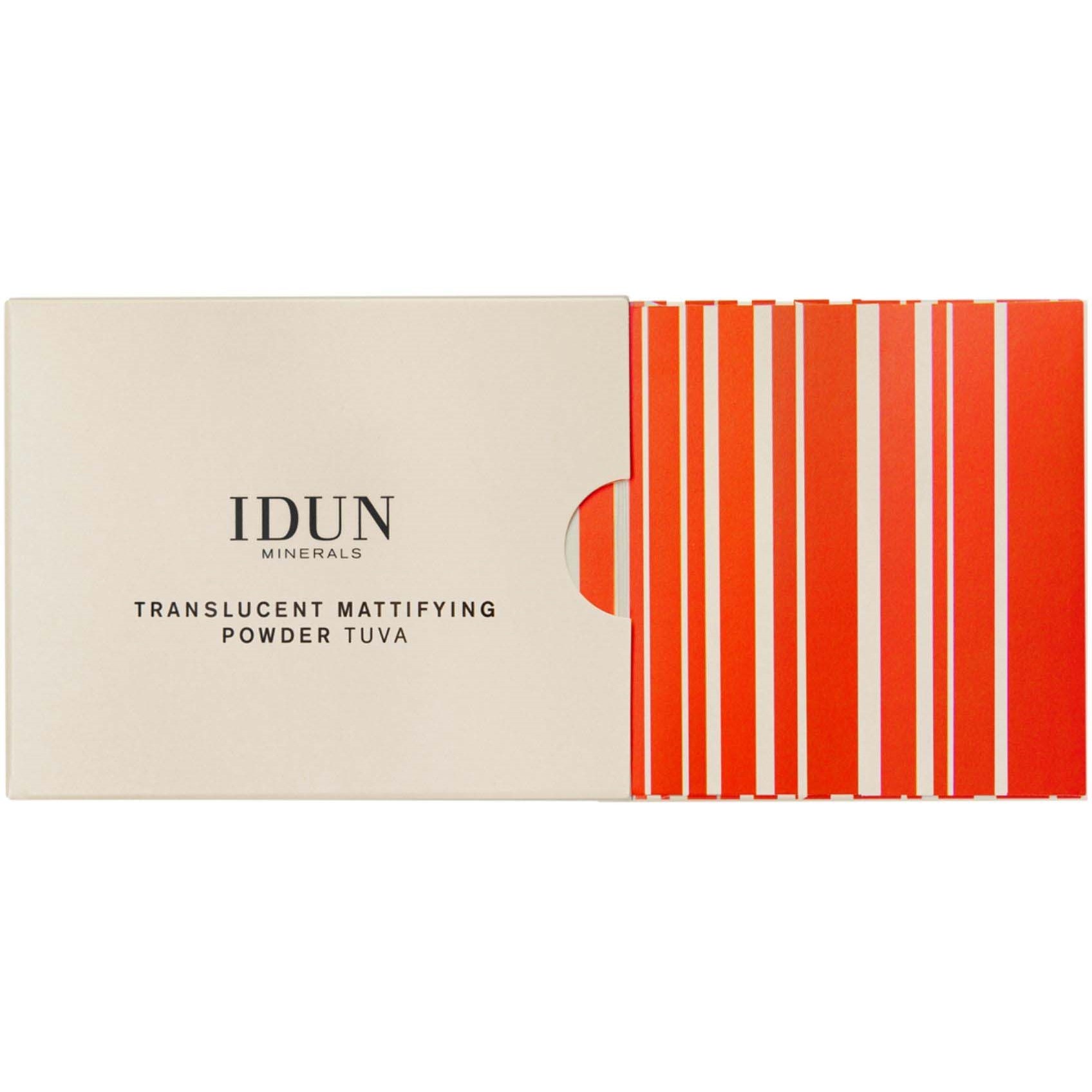 IDUN Minerals Translucent Mattifying Mineral Powder Tuva Tuva (zdjęcie 4)