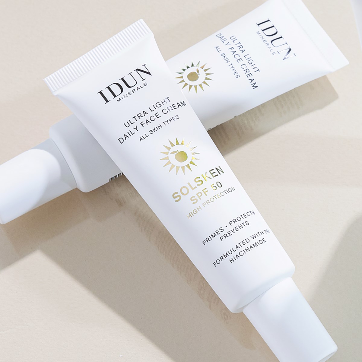 Дневной крем для лица IDUN Minerals Solsken Ultra Light Daily Face Cream легкий, SPF 50, 30 мл — фото 3