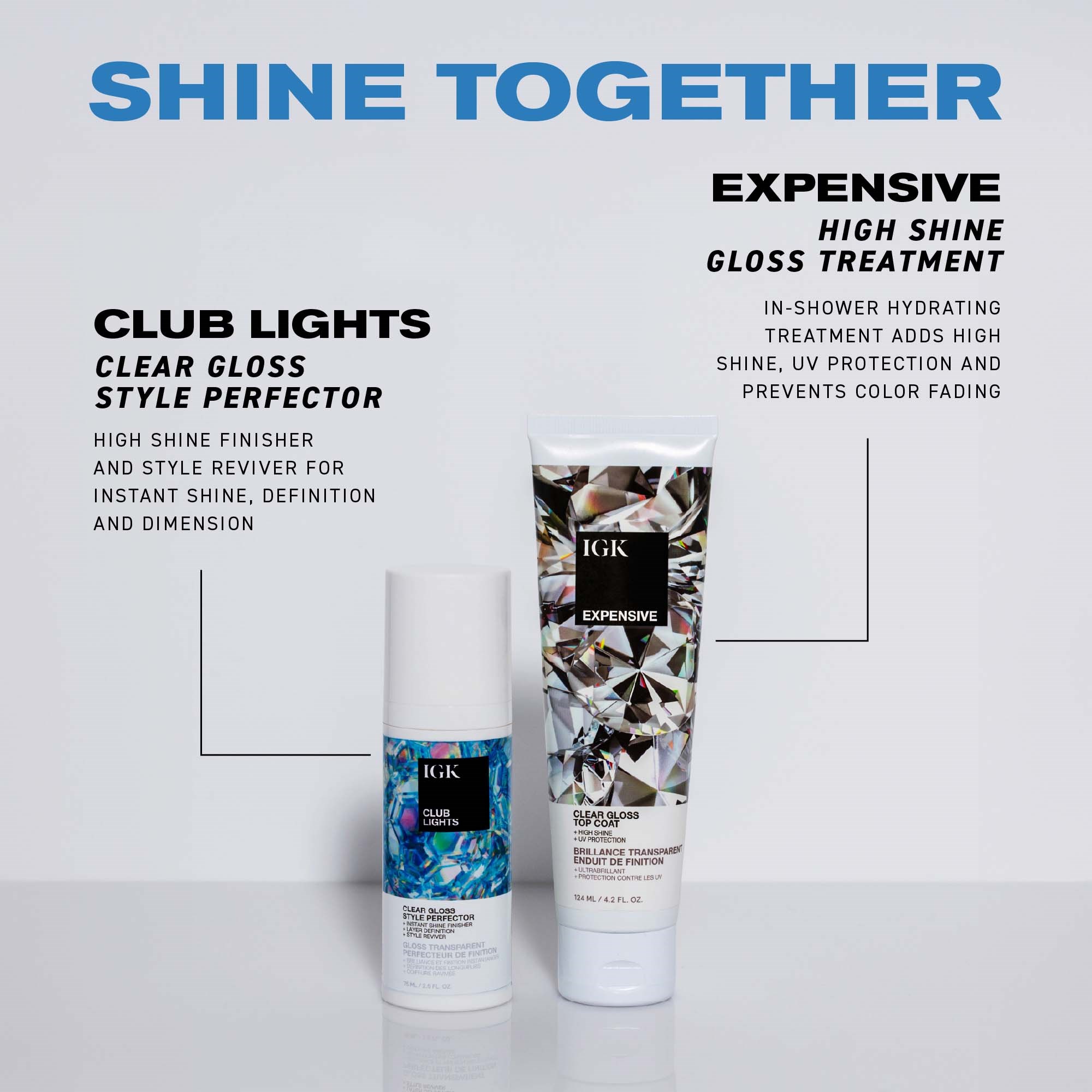 IGK Club Lights Clear Gloss Style Perfector 75 ml (obrázok 8)