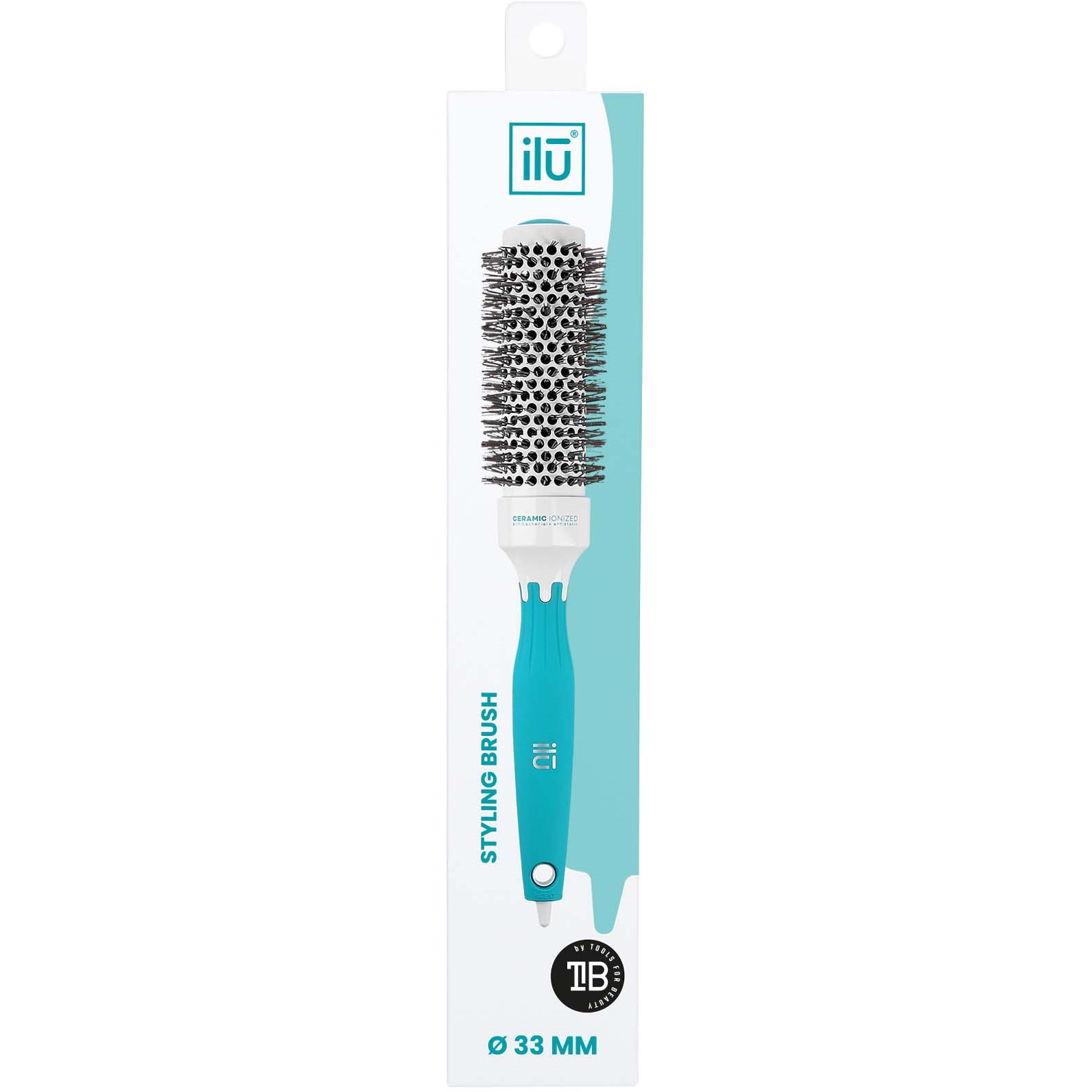 ilū Hairbrush Round Medium 33 mm (obrázok 8)