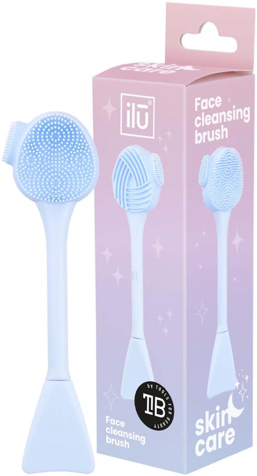 ilū Spa & Skincare Face Cleansing Brush Blue