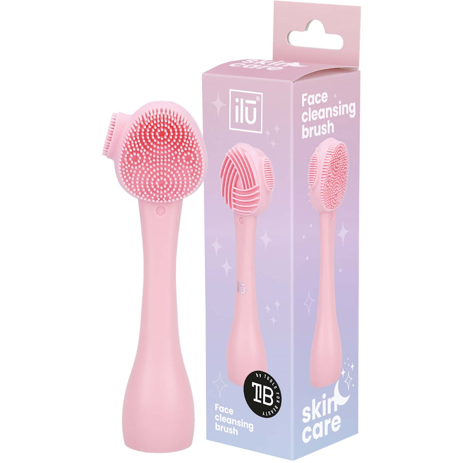 ilū Spa & Skincare Face Cleansing Brush Pink