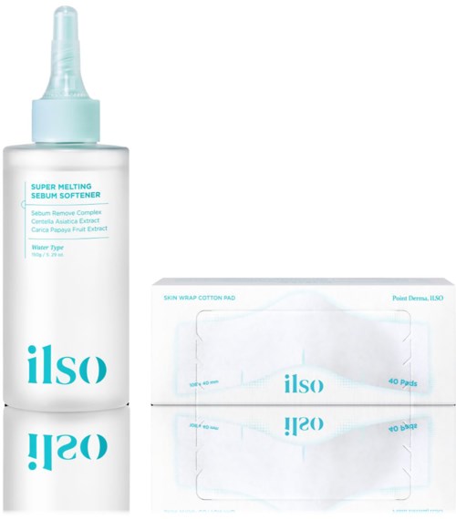 ilso Super Melting Sebum Softener & Cotton Pad Set 150 g
