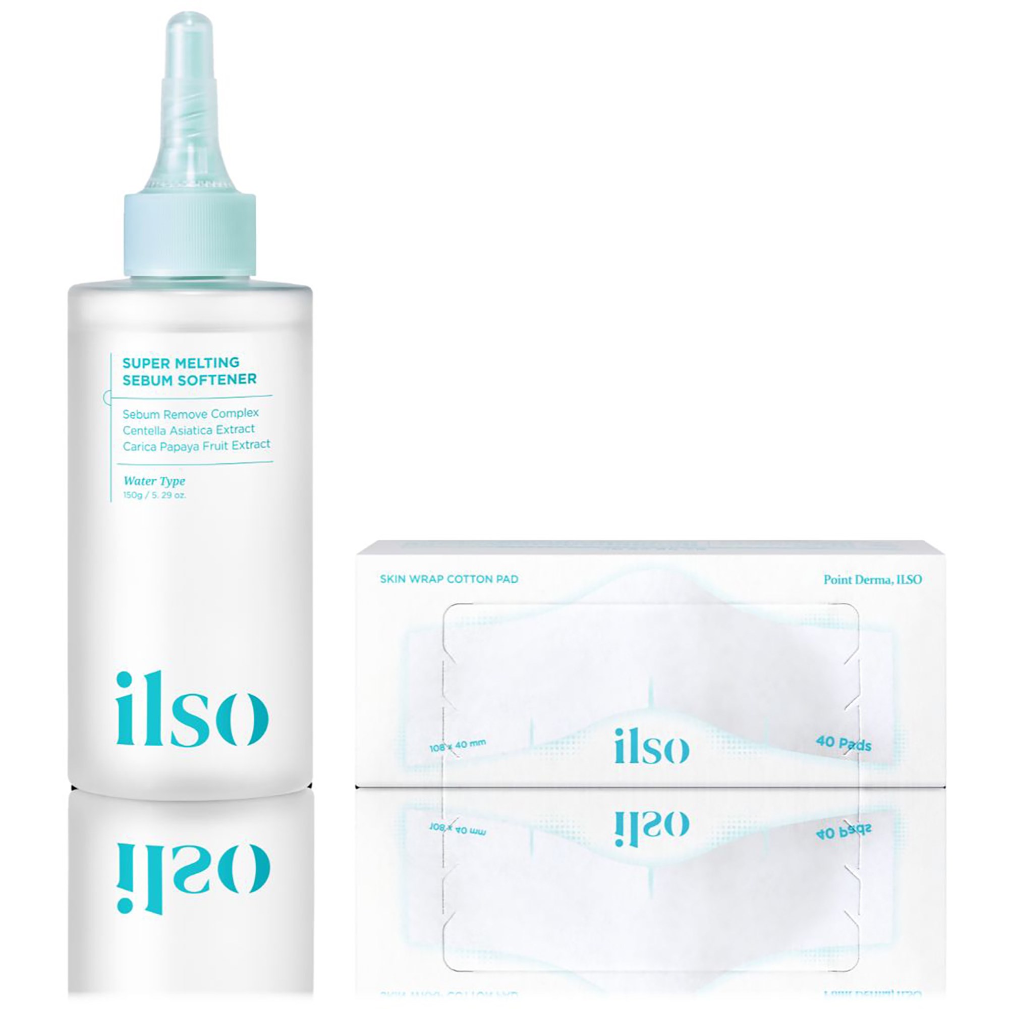 ilso Super Melting Sebum Softener & Cotton Pad Set 150 g billede