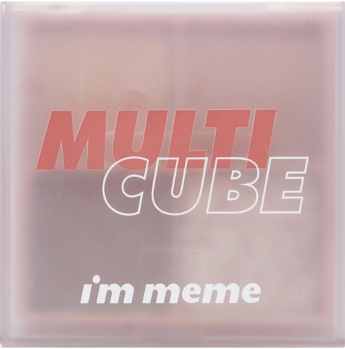 Logo, jossa suurilla kirjaimilla lukee 'MULTI CUBE', ja 'im meme' pienemmällä.