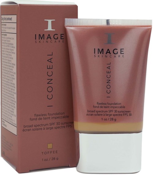 En rosa tub av concealer och dess matchande förpackning, märkt 'Image Skincare' med SPF 30.
