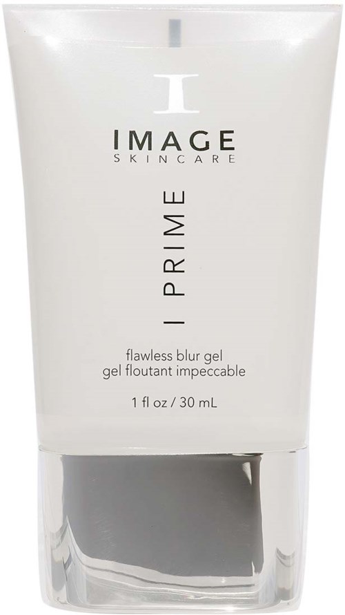 En vit tub med svart text som visar en hudvårdsprodukt vid namn IMAGE SKINCARE I PRIME, 1 fl oz/30 mL.