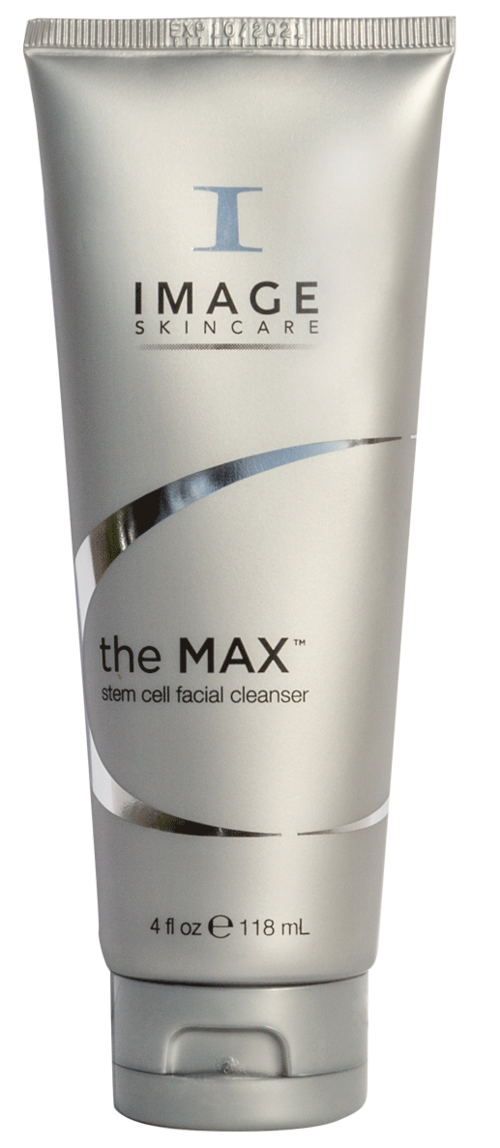 En tube med hudvårdsprodukt märkt 'the MAX' från IMAGE SKINCARE, avsedd för ansiktsrensning.