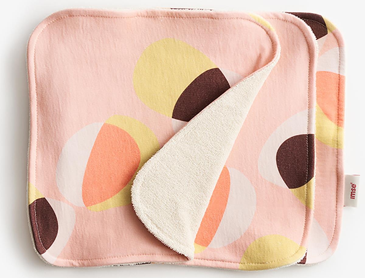 Imse Reusable Face Wipes Pink Hoop