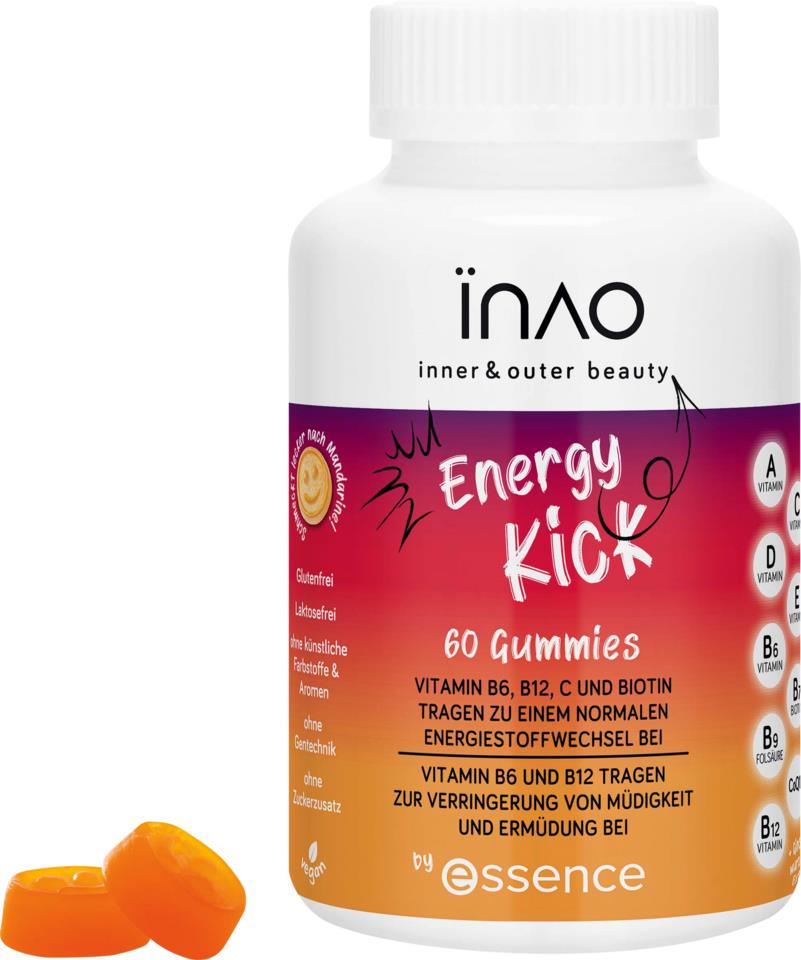 INAO inner and outer beauty Energy Kick gummies 60 Pcs