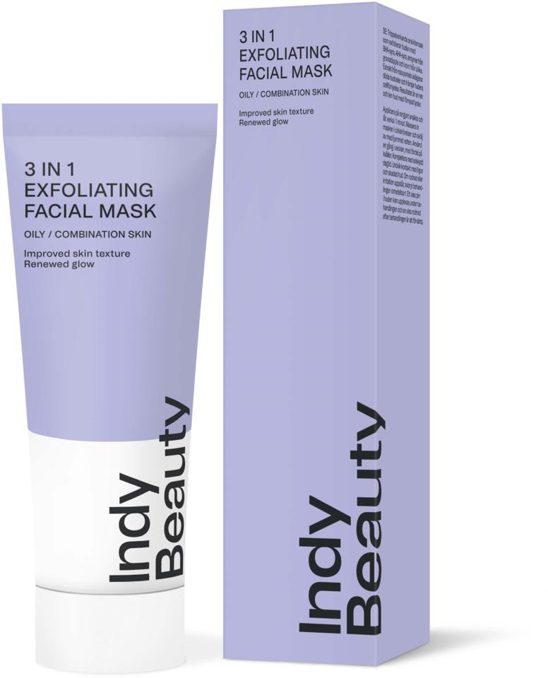 Indy Beauty  3 In 1 Exfoliating Facial Mask