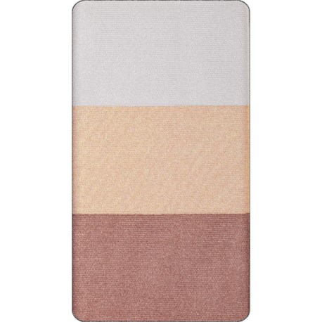 En vertikal palett med tre sektioner av vitt, persika och brunt rosa. Varje sektion är texturerad.