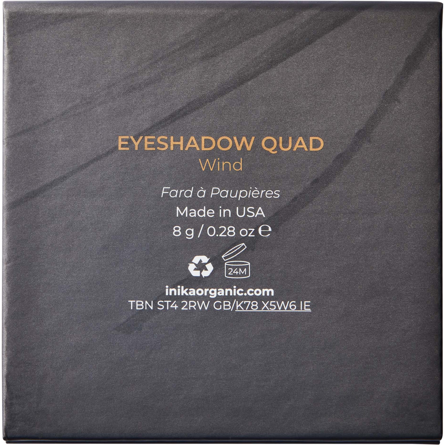 Inika Organic Eyeshadow Quad Wind (obrázok 3)