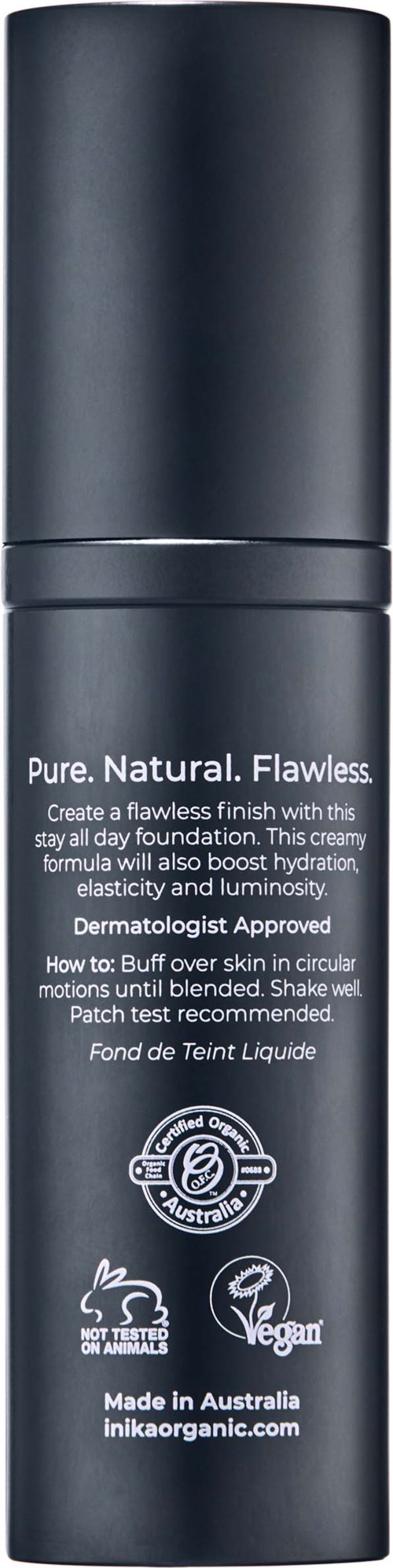 Тональная основа Inika Organic Liquid Foundation сияющий финиш, оттенок Cream — фото 5