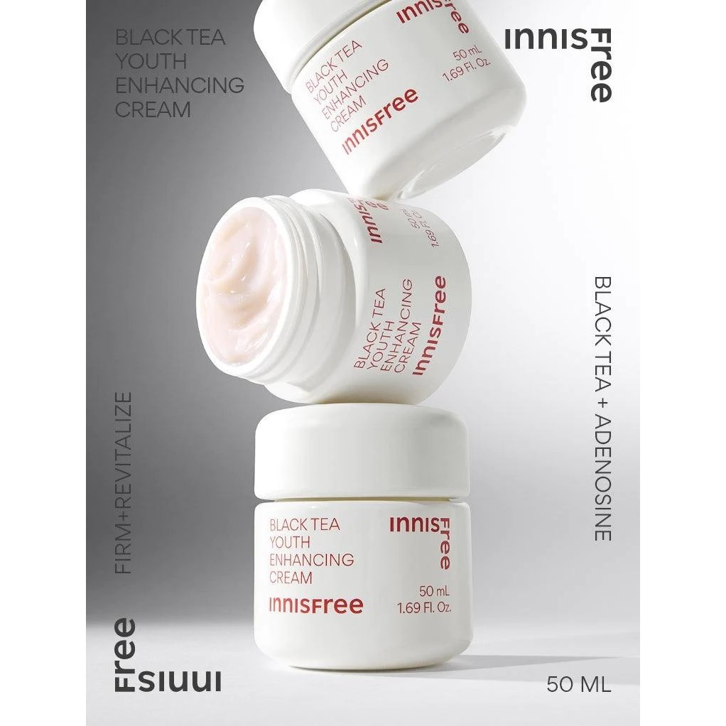 Innisfree Black Tea Youth Enhancing Cream 50 ml (obrázok 4)