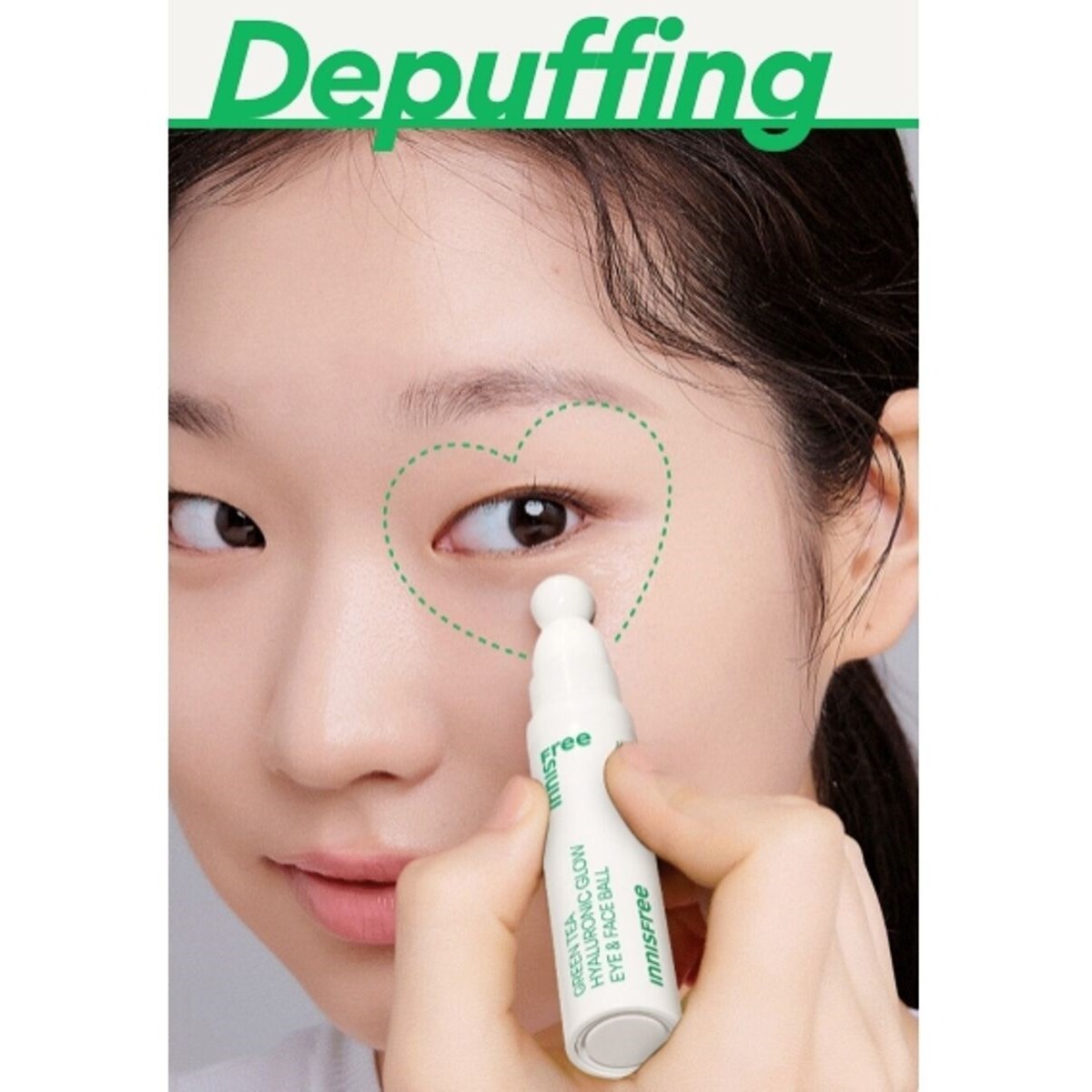 Innisfree Green Tea Hyaluronic Glow Eye & Face Ball 10 ml (obrázok 3)
