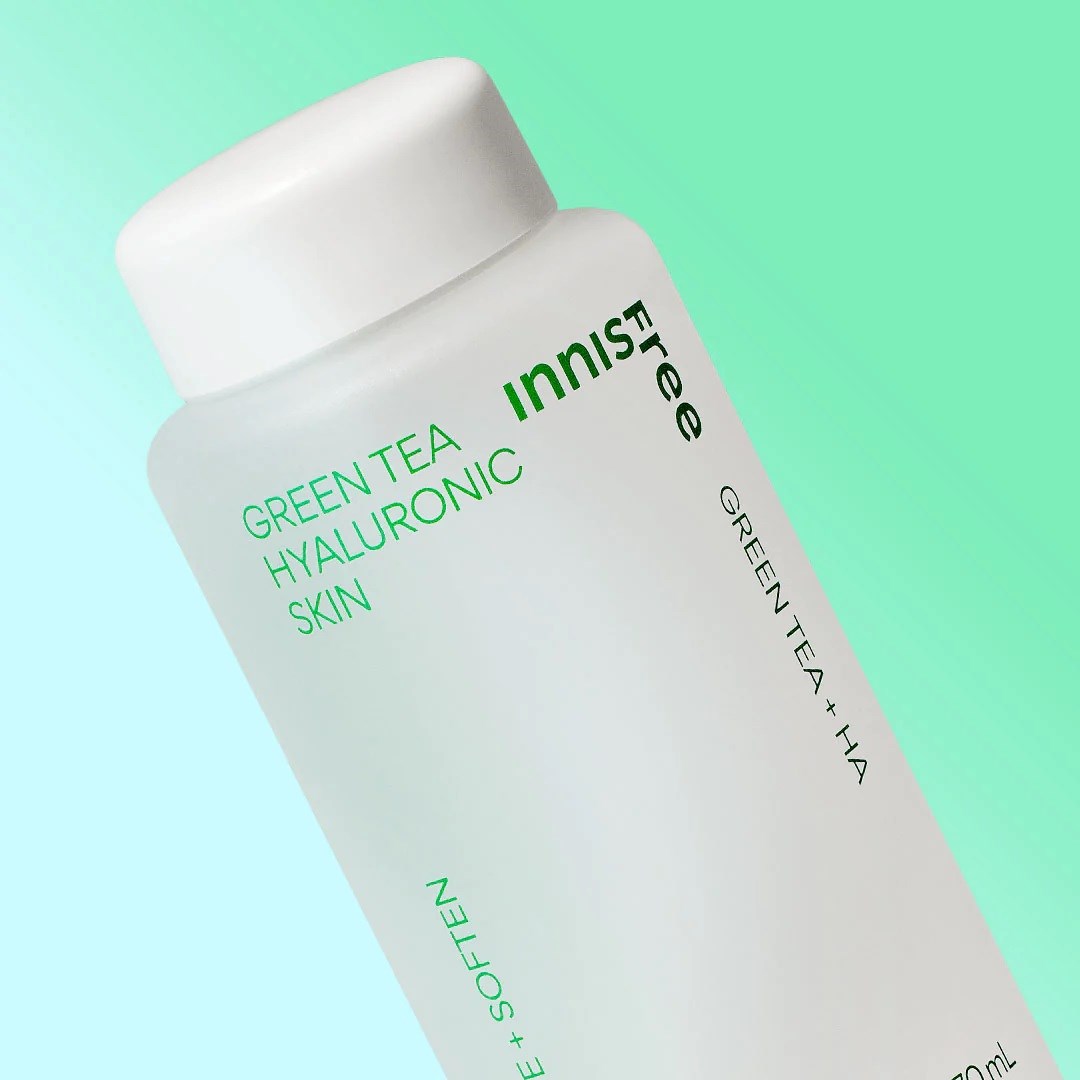 Innisfree Green Tea Hyaluronic Acid Skin 170 ml (obrázok 3)