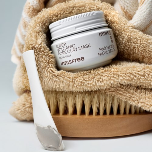 Глиняная маска для лица Innisfree Super Volcanic Pore Clay Mask с вулканической глиной, для жирной кожи, 80 г — фото 5