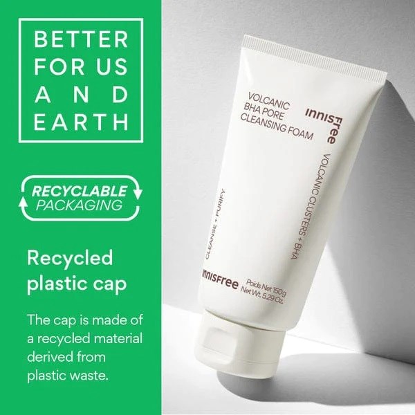 Innisfree Volcanic BHA Pore Cleansing Foam 150 g (obrázok 5)