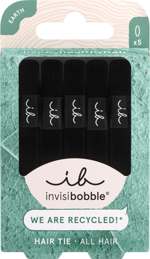 Invisibobble Earth Hair Tie 5 pcs Black