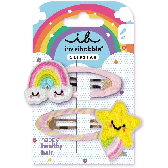 Invisibobble Kids Clipstar Happy Sky 2 pcs