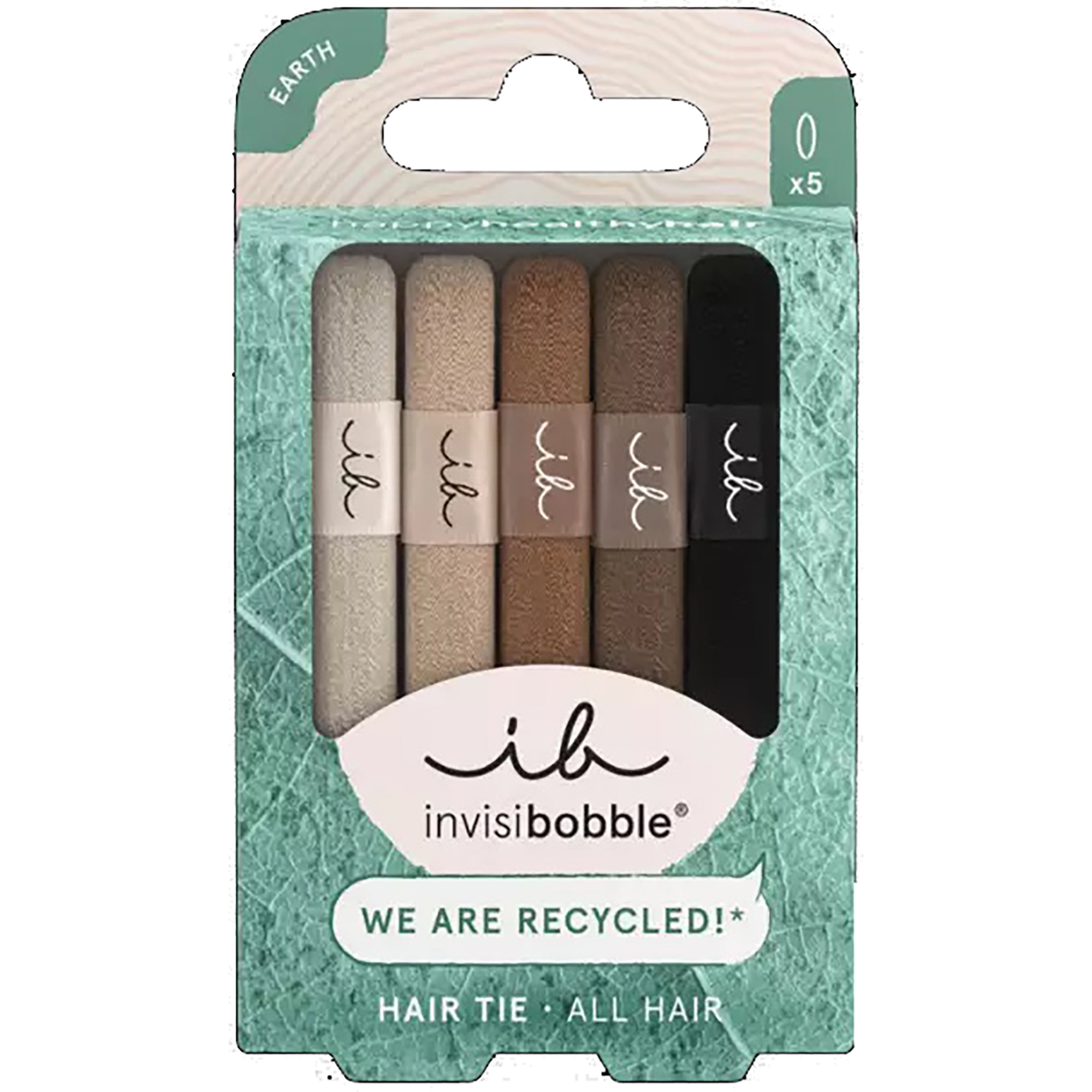Invisibobble Earth Hair Tie 5 pcs Mocha billede