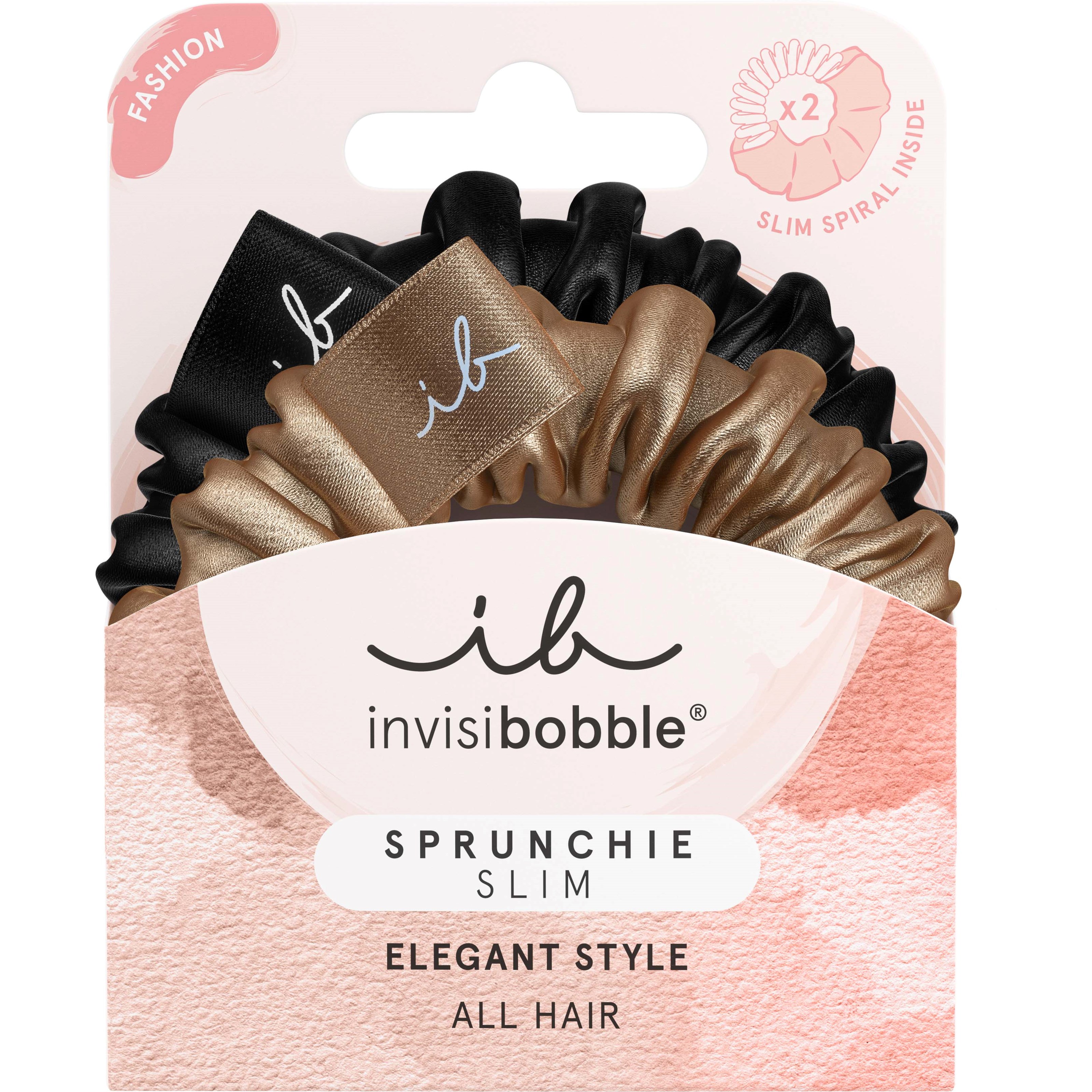 Läs mer om Invisibobble Sprunchie Slim True Golden 2 pcs