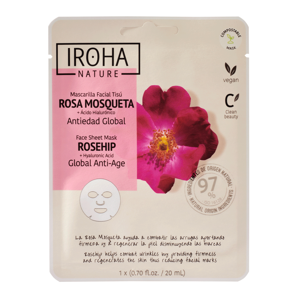 IROHA NATURE IROHA NATURE Anti-Age Rosehip Face Sheet Mask