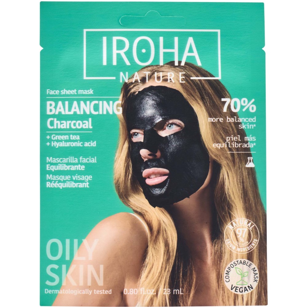 IROHA NATURE IROHA NATURE Balancing Charcoal Face Sheet Mask