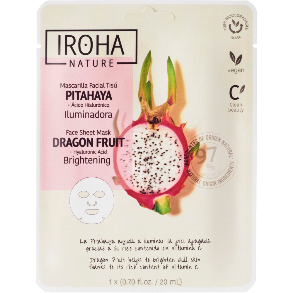 IROHA NATURE IROHA NATURE Brightening Dragon Fruit Face Sheet Mask