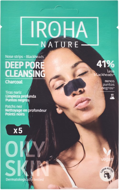 IROHA NATURE Deep Pore Cleansing Charcoal Nose Strips