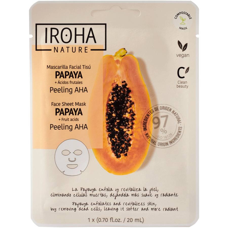 Ansiktsmaske Peel Off Iroha Papaya (1 enheter)