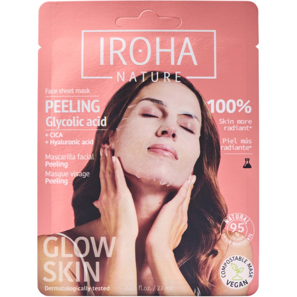 IROHA NATURE IROHA NATURE Peeling Glycolic Acid Face Sheet Mask