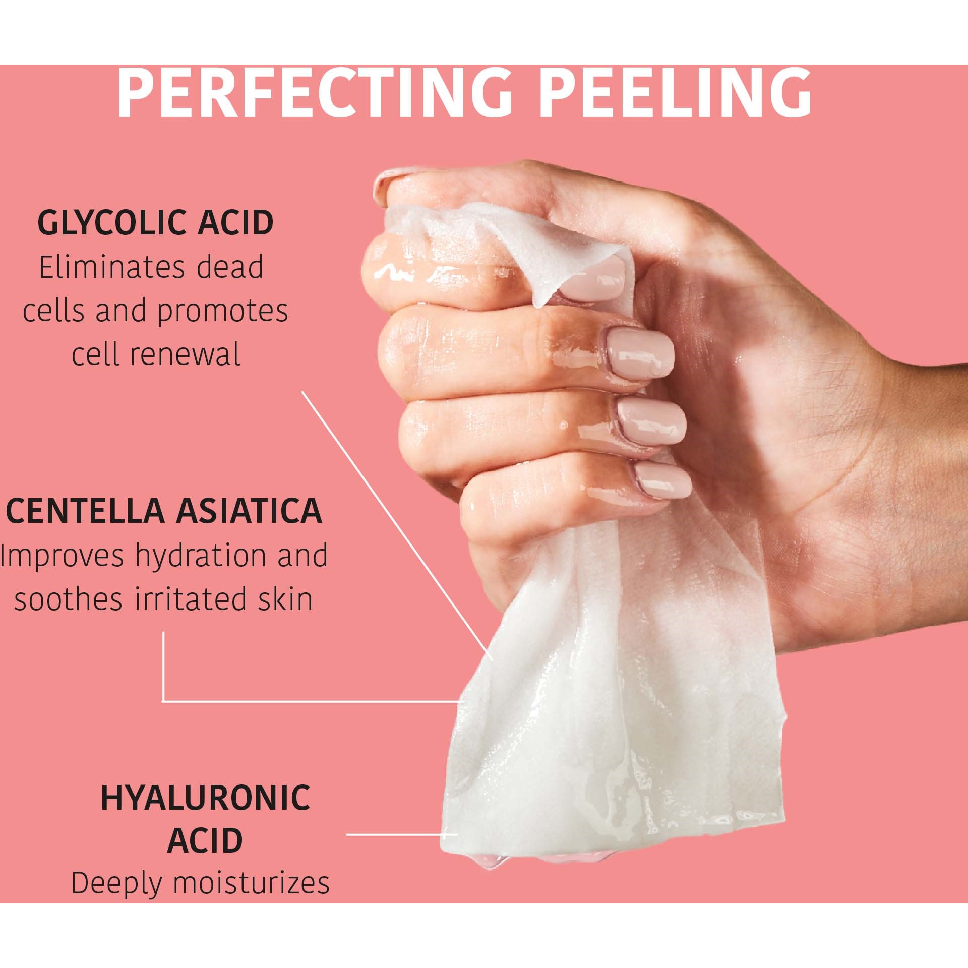 IROHA NATURE Peeling Glycolic Acid Face Sheet Mask (obrázok 3)