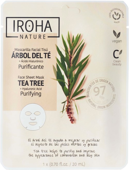 IROHA NATURE Purifying Tea Tree Face Sheet Mask