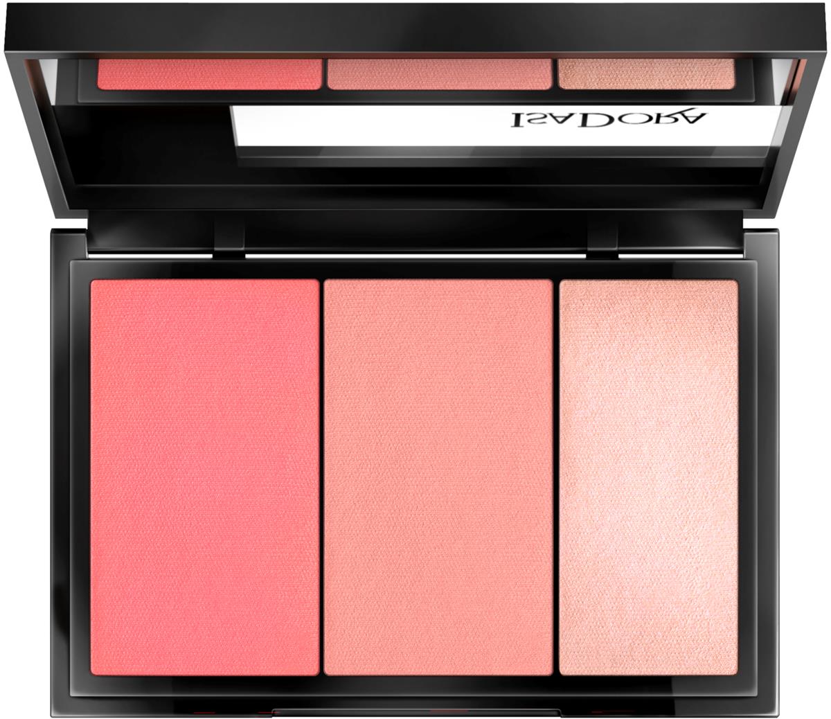 IsaDora Blush Trio 3in1 Palette Coral Silk