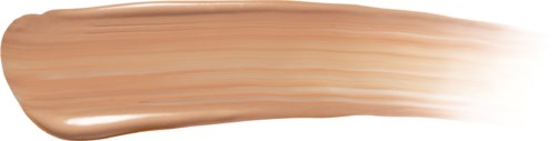 Ett beige, långt och tjockt penseldrag mot en svart bakgrund.