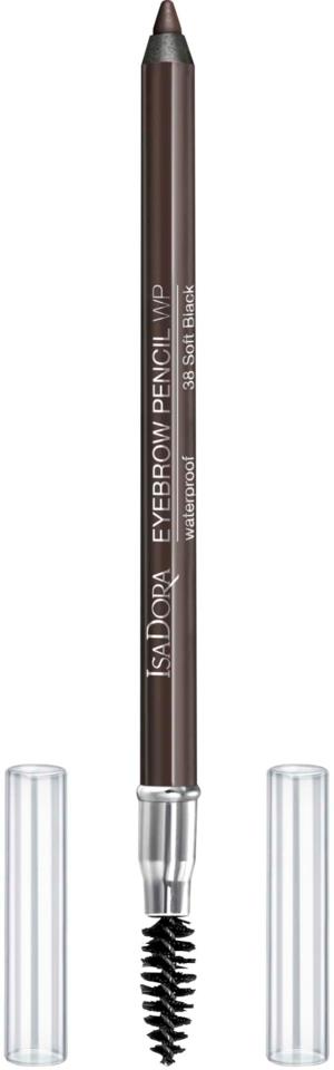 IsaDora Eyebrow Pencil WP Soft Black 1,2g