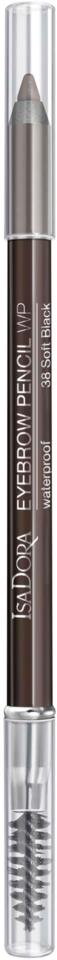 IsaDora Eyebrow Pencil WP Soft Black 1,2g