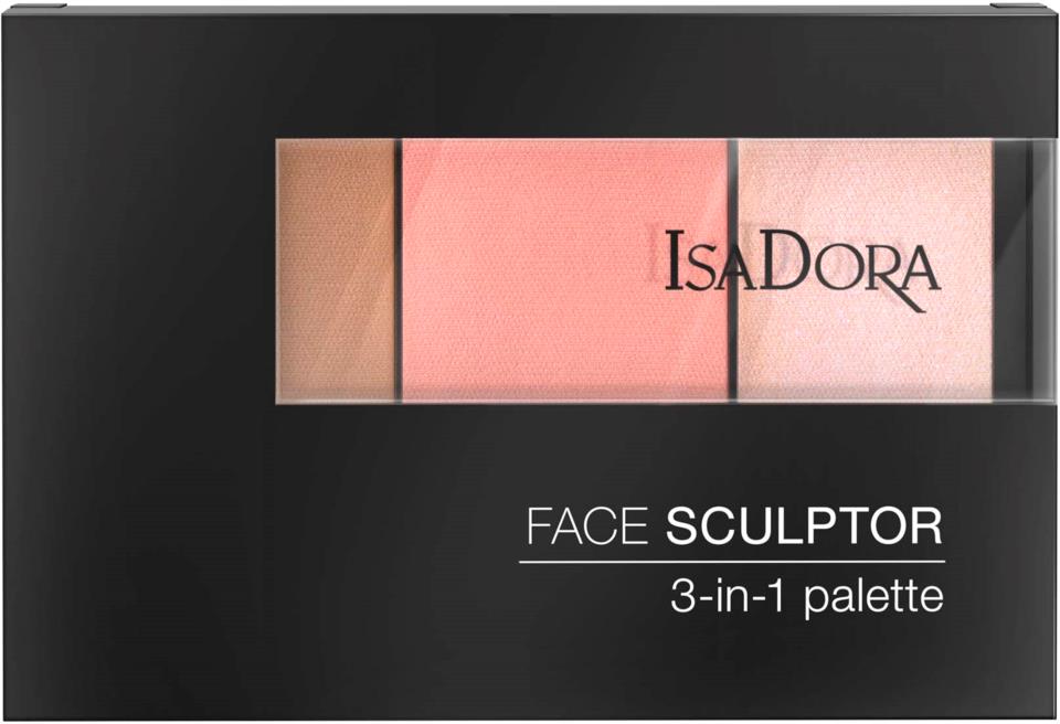IsaDora Face Sculptor 3-in-1 Palette Cool Pink 12g