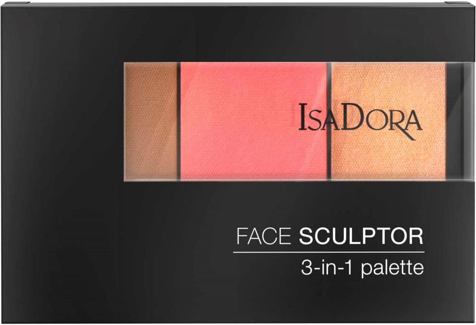 IsaDora Face Sculptor 3-in-1 Palette Intense Peach 12g