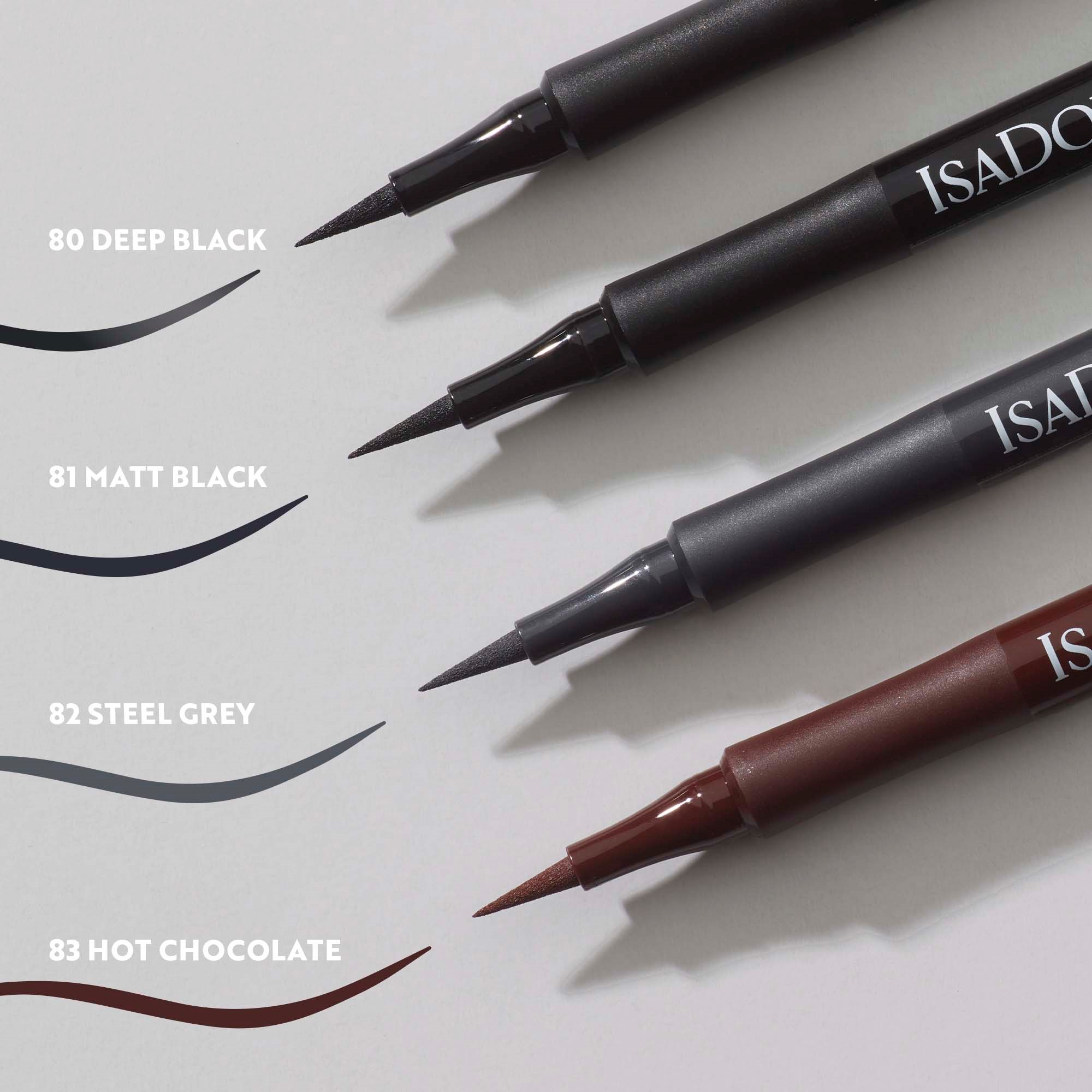 IsaDora Flex Tip Eyeliner Steel Grey (obrázok 5)