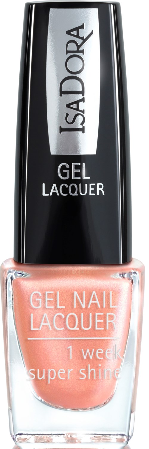 Iholla IsaDora Gel Nail Lacquer -lakkapullo vaaleanpunaista väriä.