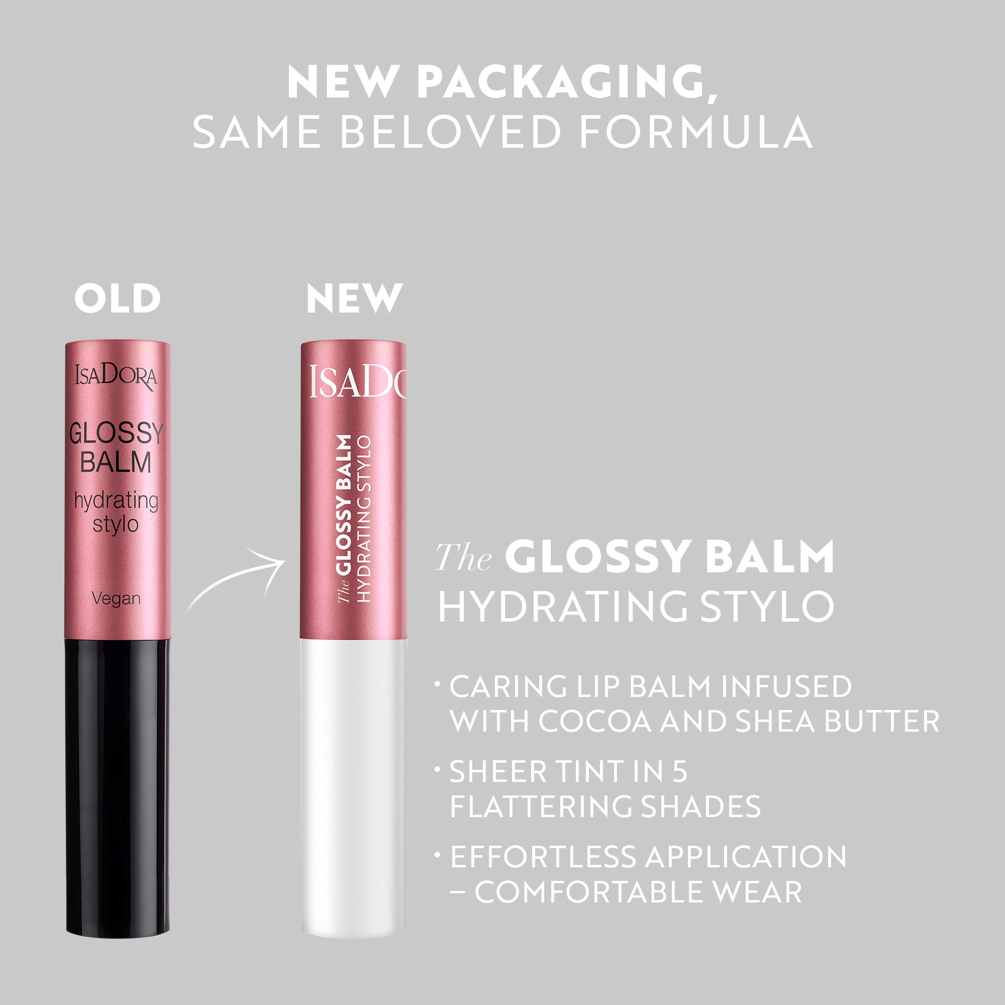 IsaDora Glossy Balm Hydrating Stylo 40 Bare Beige (obrázok 4)