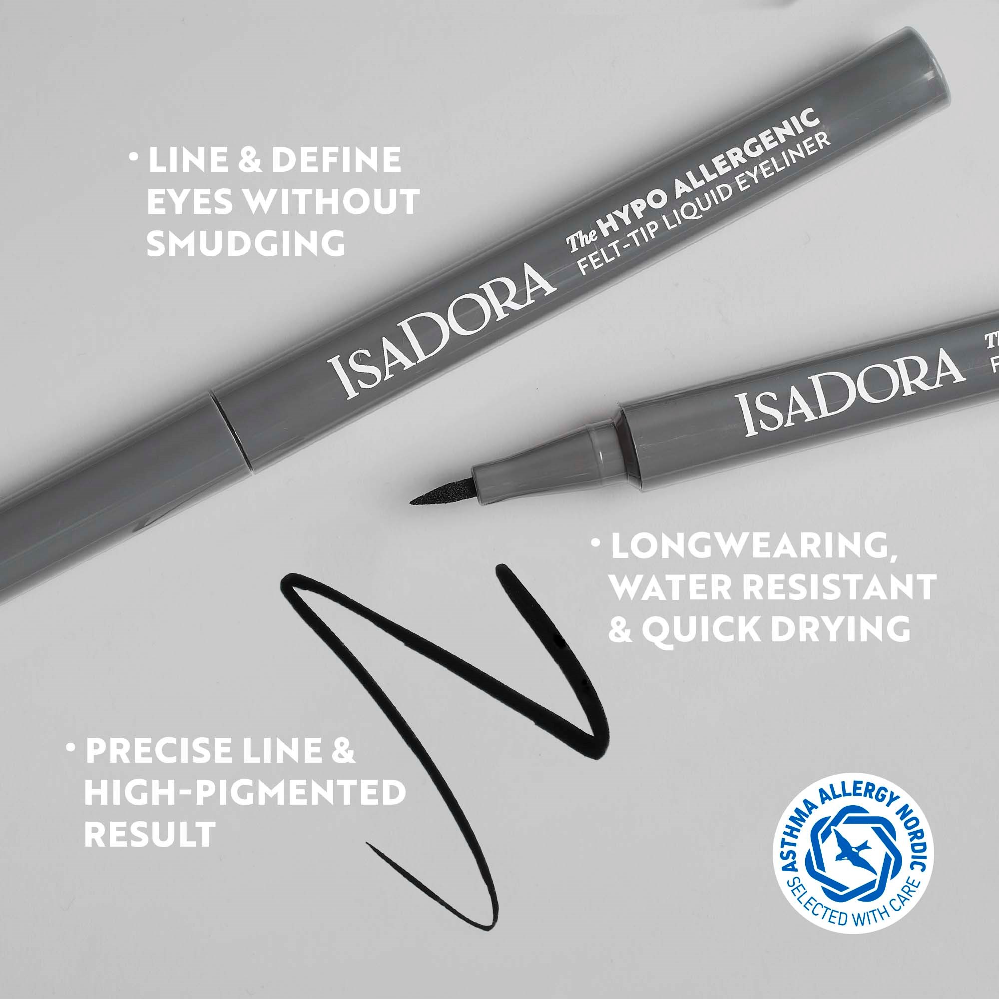 IsaDora Hypo-Allergenic Eyeliner 30 Black 30 Black (obrázok 6)