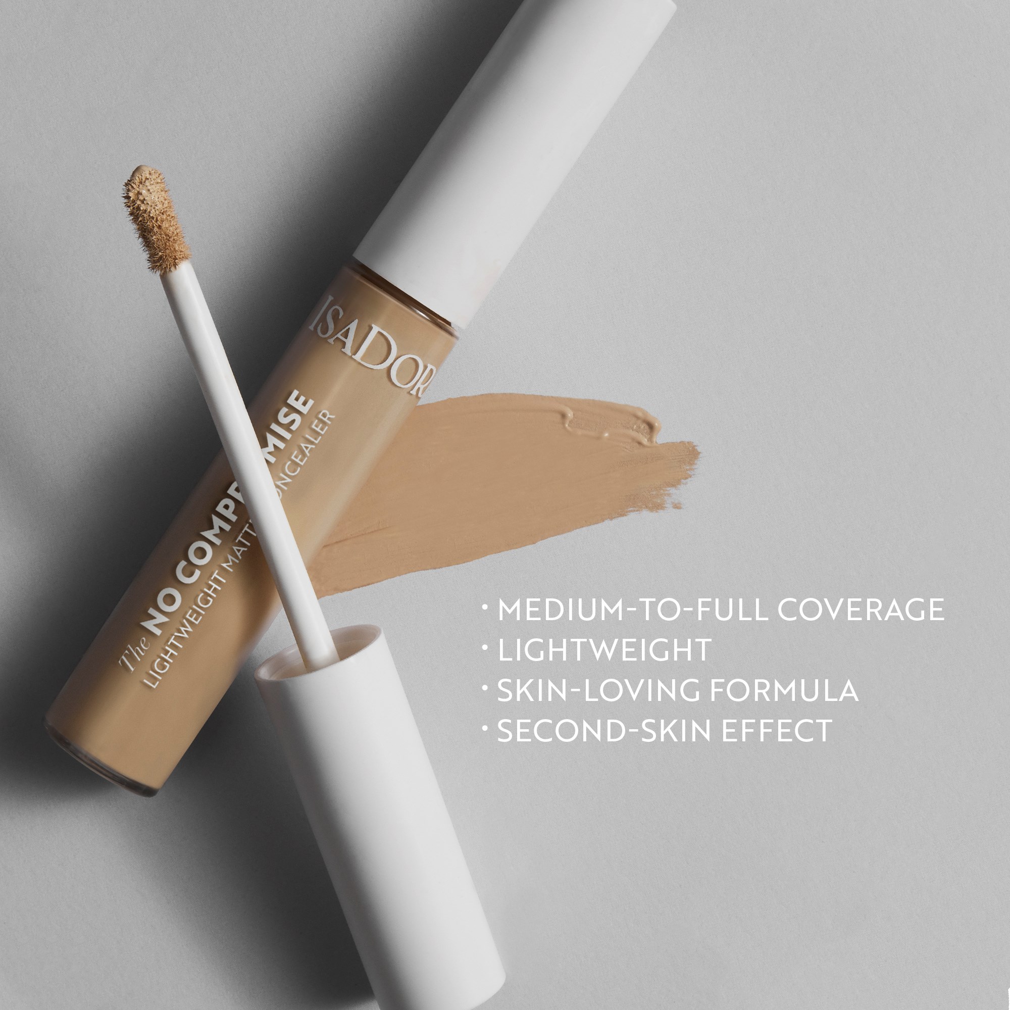 IsaDora No Compromise Lightweight Matte Concealer 9NC (obrázok 5)