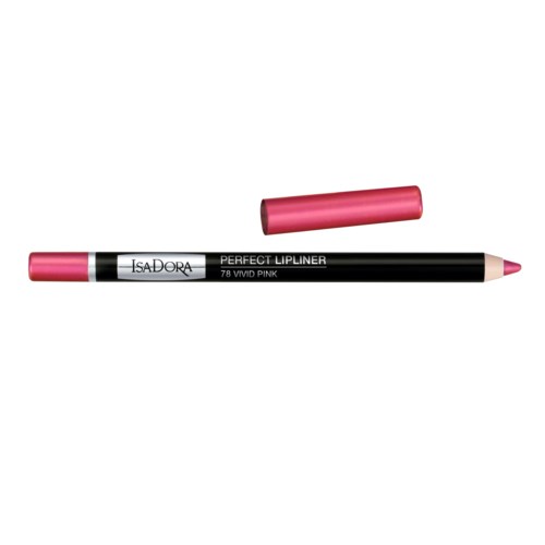 Läppstiftspenna med rosa lock, märkt "Perfect Lipliner" och "78 WMU Pink".
