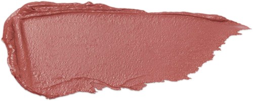 En smet av rosa läppstift eller sminkprodukt med en slät, krämig textur och ojämna kanter.