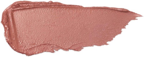 En smula av beige läppstift på en vit bakgrund.