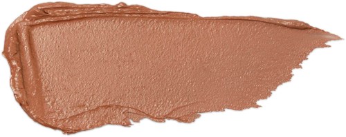 En stribe lys brun makeup eller creme med en let tekstureret overflade og ujævn kant.